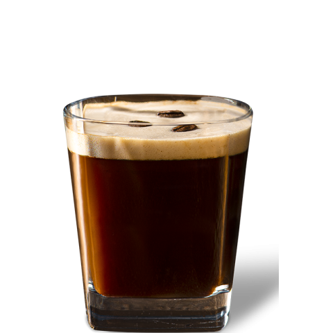 The Kraken Espresso Rumtini shot glass