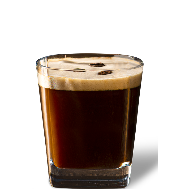 The Kraken Espresso Rumtini shot glass